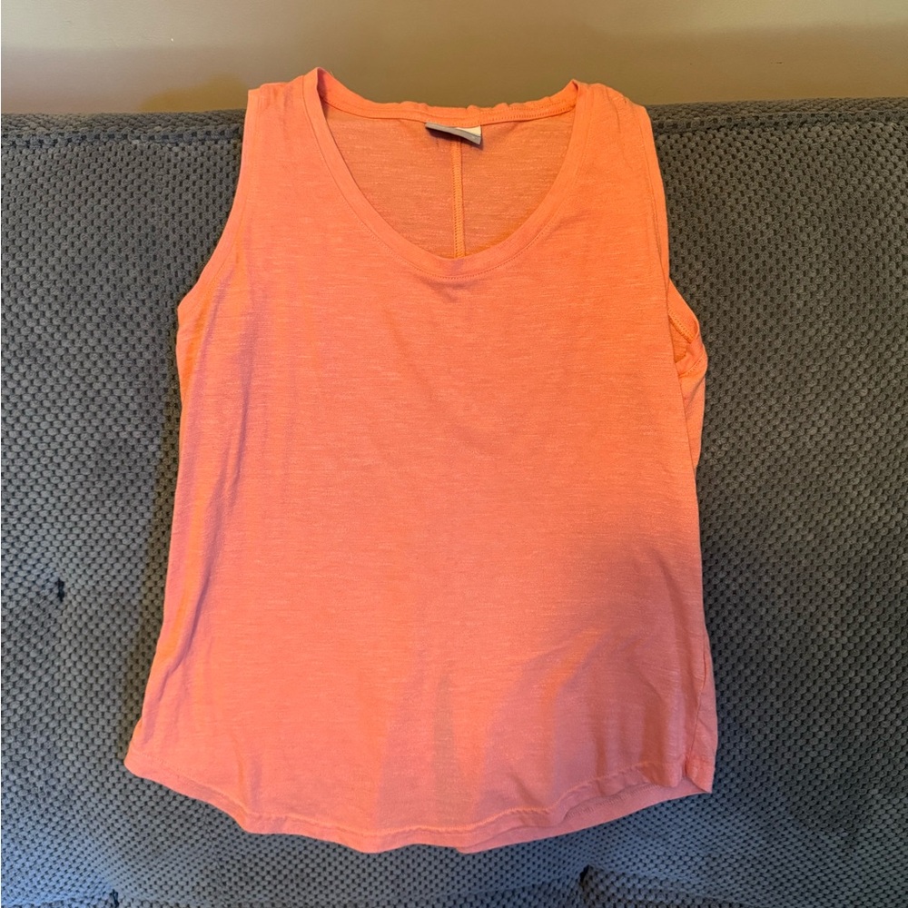 Vibrant Peach Sleeveless Top